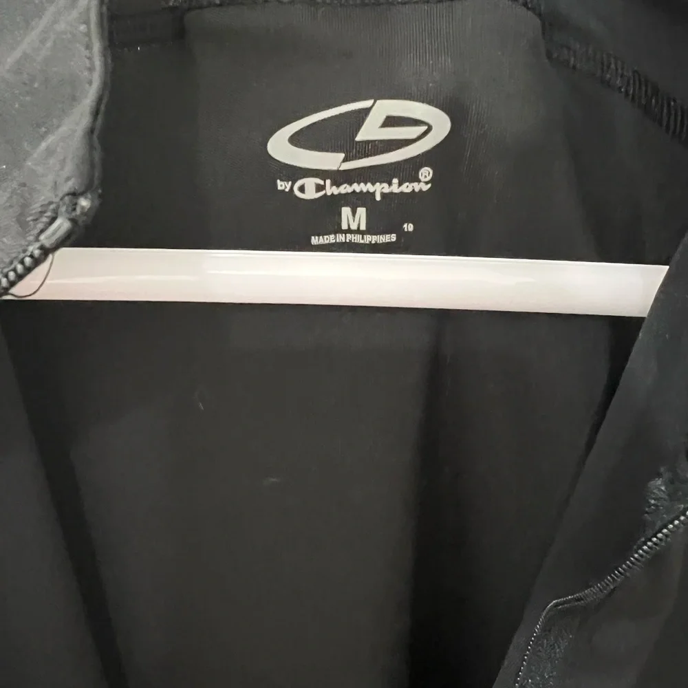 C9 by Champion Quarter Zip Performance Duo Dry Black Long Sleeve Shirt - Medium - Picture 5 of 6